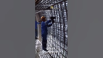 Rebar tying machine used on construction field