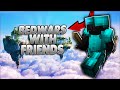 Playing BedWar With School Friend #minecraft #bedwars