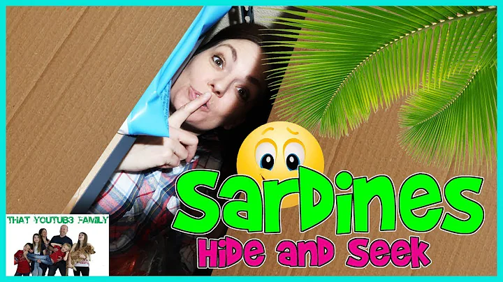 SARDINES Hide and Seek In HUGE Box Fort Ball Pit / That YouTub3 Family Family Channel