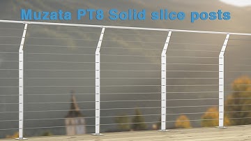 How to install Cable Railing Slice Post- Muzata installation tutorial 2021