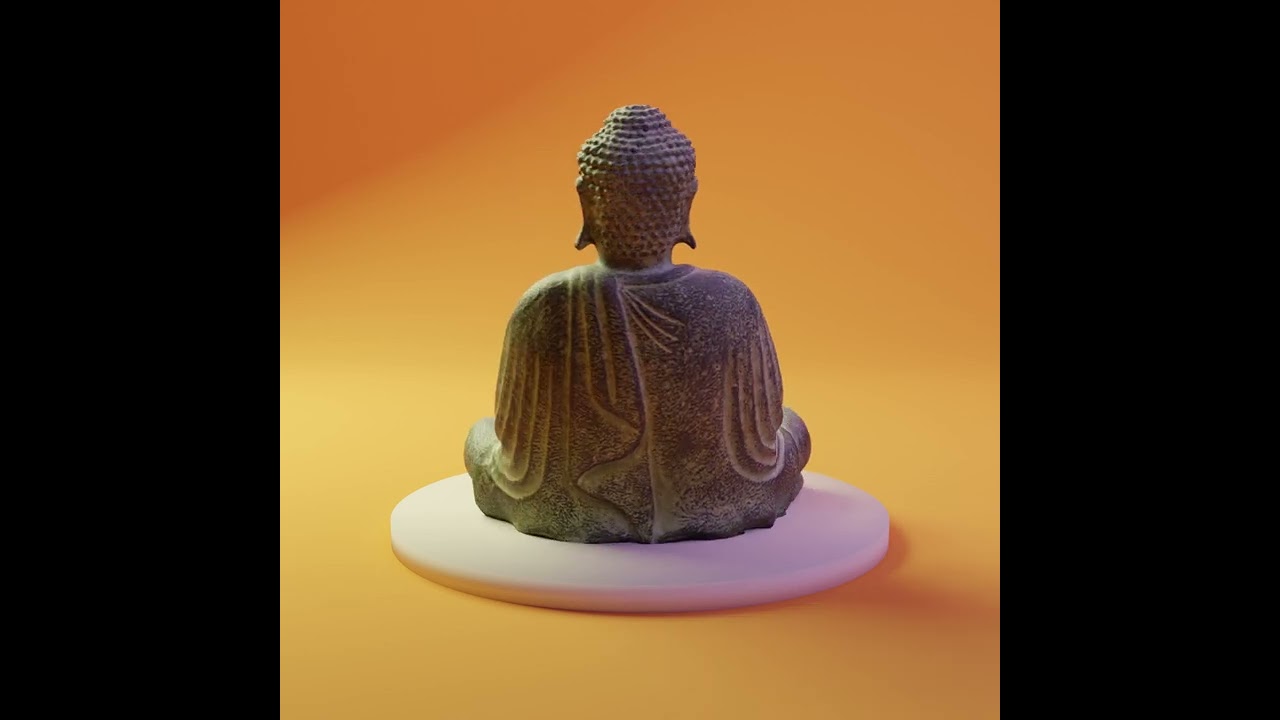 Buddha Sculpture - 3D Photoscan Model - Free Vicube Community Asset - Blender