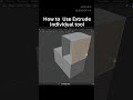 🤩How to Use Extrude to Individual in Blender🤩 #3d modeling #short #3Dblender #viral