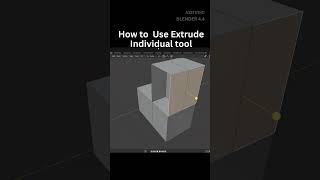🤩How to Use Extrude to Individual in Blender🤩 #3d modeling #short #3Dblender #viral
