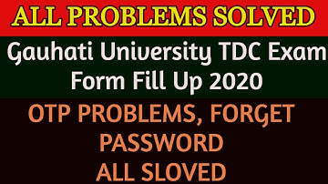 Gauhati University OTP doesn
