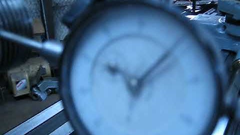 Dial indicator on head spindle super accurate
