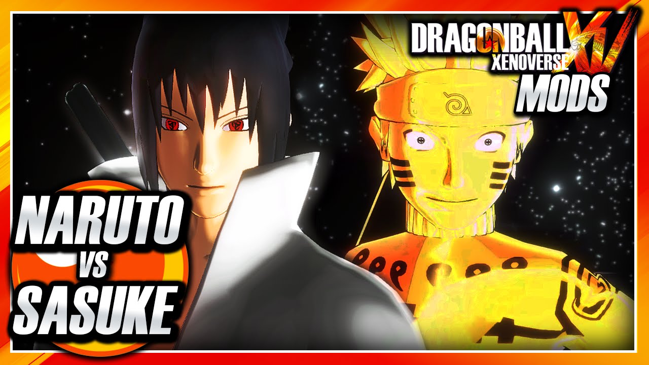 Dragon Ball Xenoverse Pc Naruto Uzumaki Kyuubi Mode Vs Sasuke Uchiha Sharingan Mod Gameplay