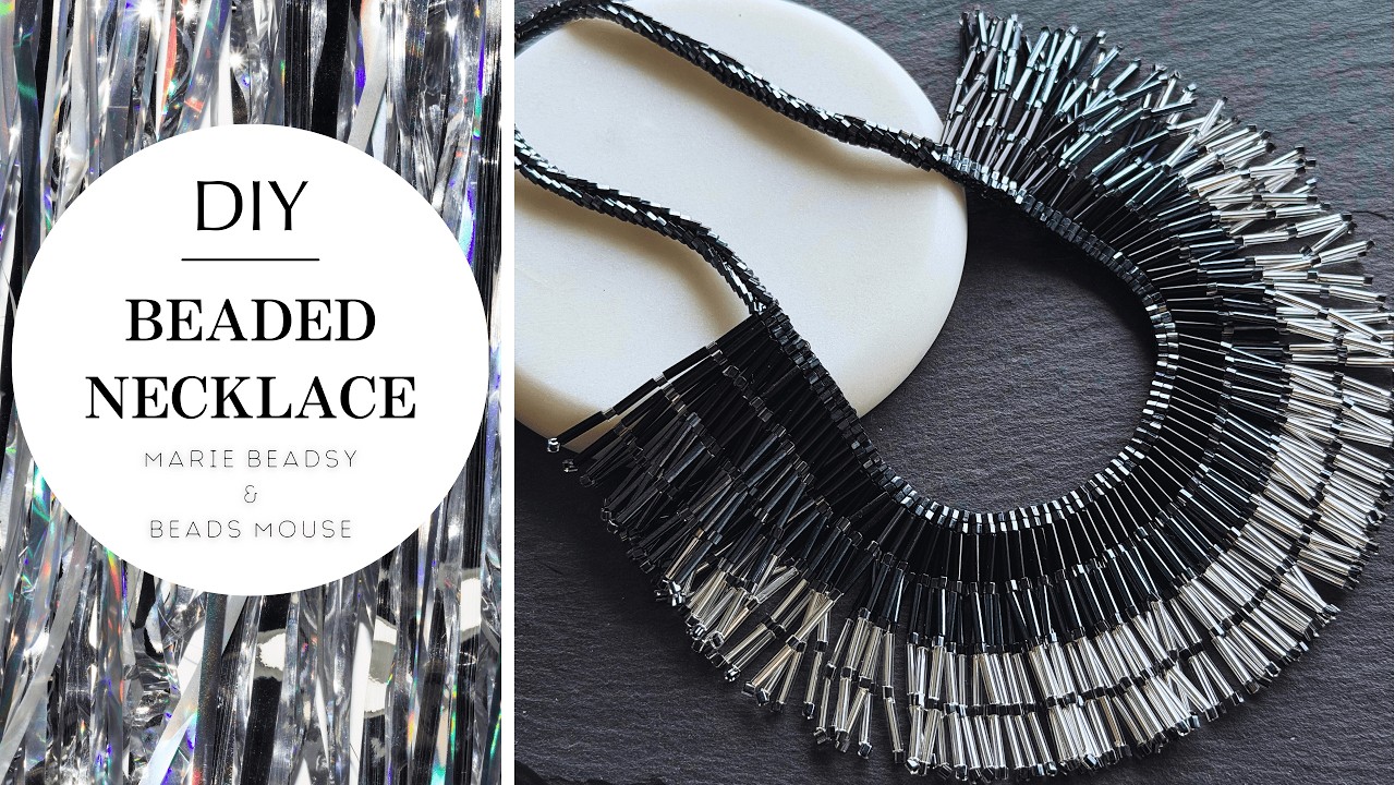 DIY Stylish Beaded Necklace with Bugle Beads | Beads Mouse x Marie Beadsy
