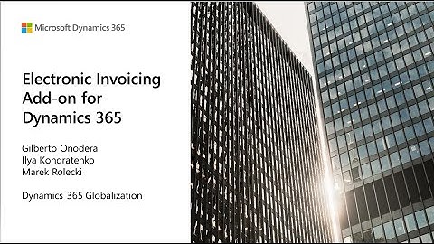 Electronic Invoicing Add on for Dynamics 365 - TechTalk