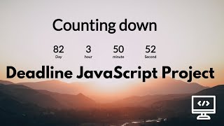 how to create a countdown timer with javascript, html and css