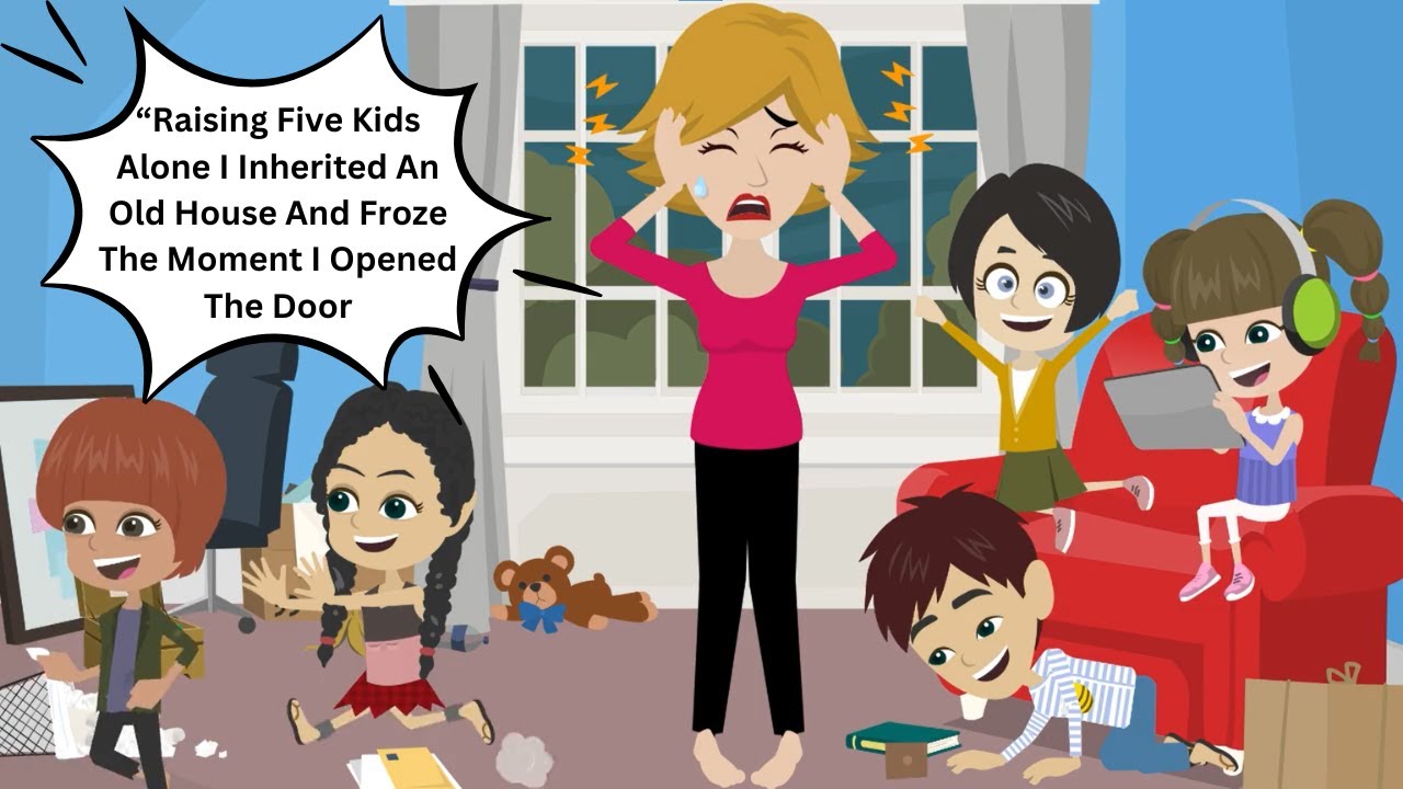“Raising Five Kids Alone I Inherited An Old House And Froze The Moment I Opened The Door