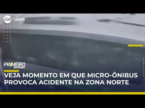Video micro-onibus-perde-controle-invade-comercio-e-deixa-5-feridos-em-sp-primeiro-impacto