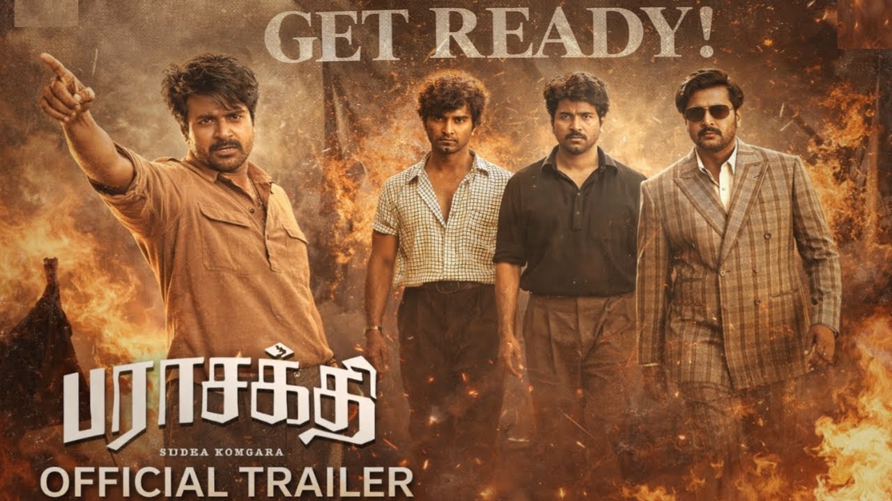 Parasakthi -- OFFICIAL TRAILER | Sivakarthikeyan | Atharvaa Murali | Sreeleela 