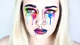 Snapchat Watercolour Pop Art Makeup Tutorial Cherry Wallis