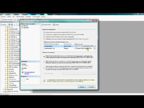 Restaurar Base de Datos SQLServer 2008