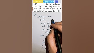 CLASS 10 Maths Ch 4 | Ex 4.3 Qno 5 | Quadratic Equations  |  NCERT