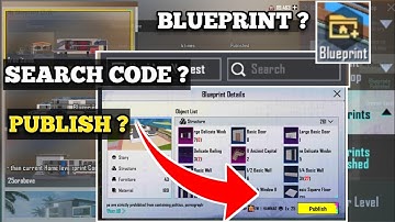 💯 full details about Blueprint Code option✓| How to Use Blueprint Code in pubg✓| publish blueprint✓