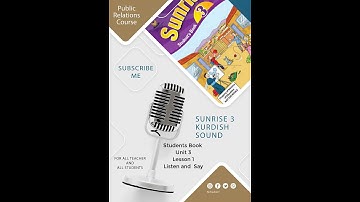 Sunrise 3 Students Book Unit 3 Lesson 1 Listen and Say