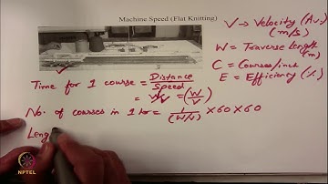 Lec 27_Knitting Calculation (Fabric Production on a Flat Knitting)