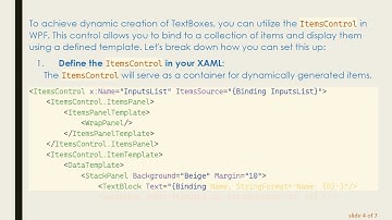 Creating Dynamic TextBoxes in WPF MVVM