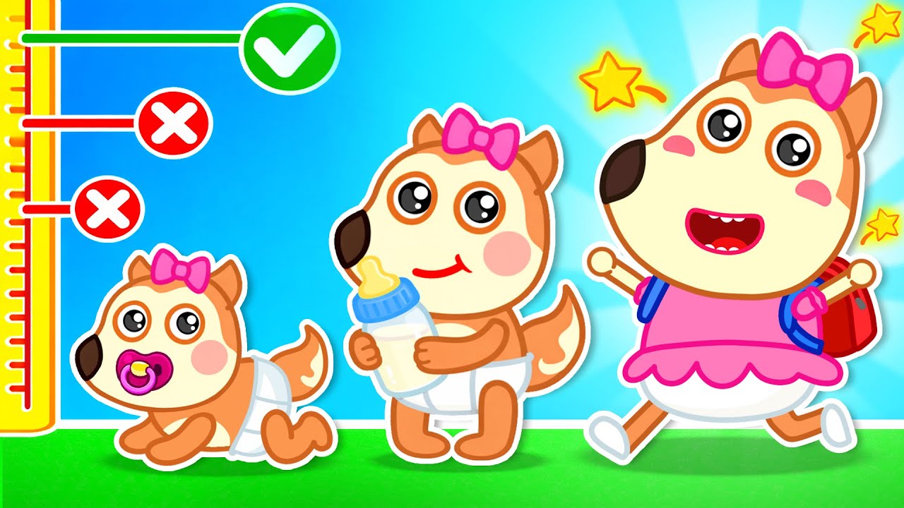 Baby Grows Up So Fast Song 👶 Wolfy Baby Rhymes