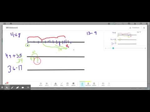 GCC addition and subtraction using a number line