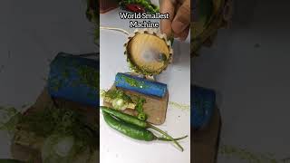 World Smallest Chilli 🌶️ Cutter 🪚 Machine Let's see how it's Work #shorts