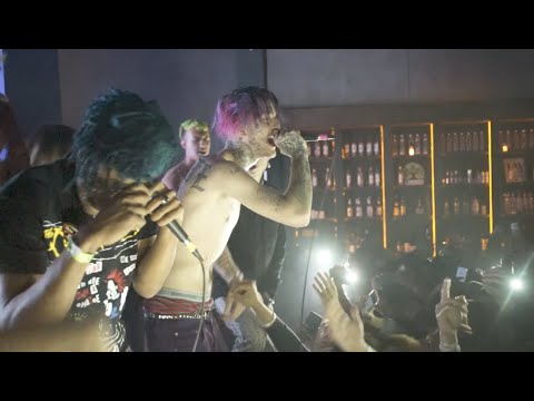 Lil Peep & Lil Tracy - white tee + white wine (live in Santa Ana, CA - April 28, 2017)