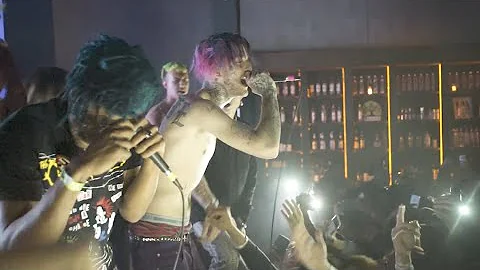 Lil Peep & Lil Tracy - white tee + white wine (live in Santa Ana, CA - April 28, 2017)