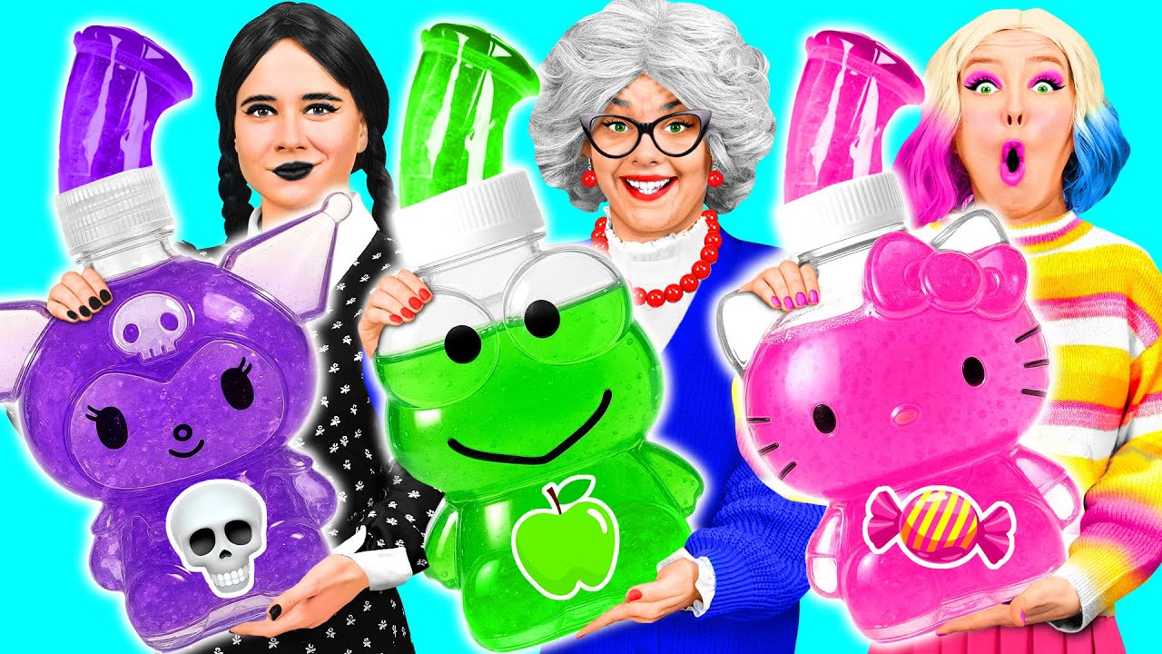 Кулинарный Челлендж: Уэнсдей Против Бабушки | Сумасшедший Челлендж