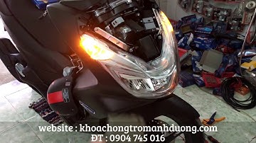 Công tắc Passing PCX 2017 + nâng cấp chống cướp khóa Smartkey , cục Ting Tong báo xi nhan cực chất