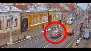 Urmarit de politie la Gherla face accident (Cluj) 14 01 2020