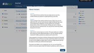 2 Minute Lifetick: 9. Journal Trackers