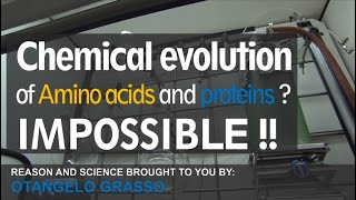 Chemical evolution of amino acids and proteins  Impossible !!