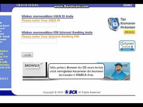 Cara Ganti Pin Internet banking Bca