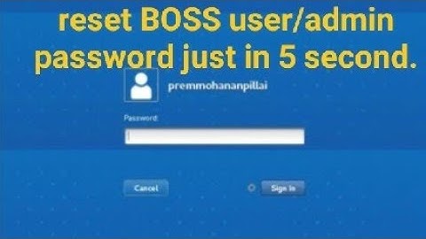 BOSS password reset in 5 second |    fix user expiry error | Linux OS |