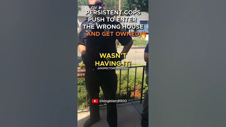 Cops Without A Warrant Try To Enter Wrong House, But Get Owned, Trespassed and Dismissed #police