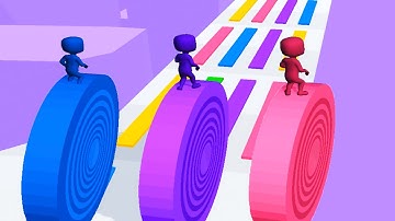 LAYERS ROLL game MAX LEVEL PRO GAMER 🌈👮‍♂️💜 Gameplay All Levels Walkthrough iOS, Android New Game 3D