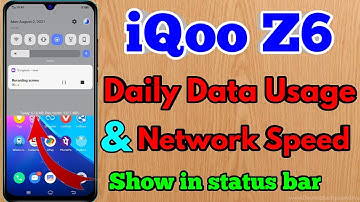 how to show daily data usage in iqoo z6 | iqoo z6 show daily data usage
