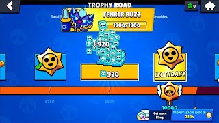 OMG!!! 🔥LEGENDARY FREE CREDITS 😱10,000 TROPHY ROAD🔥 BRAWL STARS UPDATE!! FENRIR BUZZ Skin 😍 | Juster