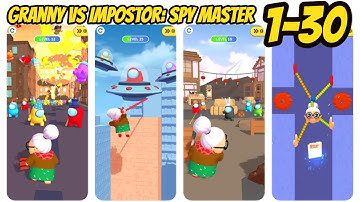 Granny vs Impostor: Spy Master - Gameplay Walkthrough Part 1 Levels 1-30 (Android, iOS)