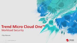 Webinář Trend Micro Cloud One: Workload Security