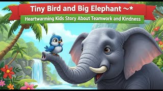 Tiny Bird and Big Elephant 🐘🕊️ | Heartwarming Kids Story About Teamwork and Kindness