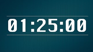 1 Hour 25 Minute Timer - 4K 60 FPS