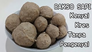 RESEP BAKSO FULL DAGING SAPI 1KG ENAK PADAT DAN KENYAL WALAU TANPA PENGENYAL