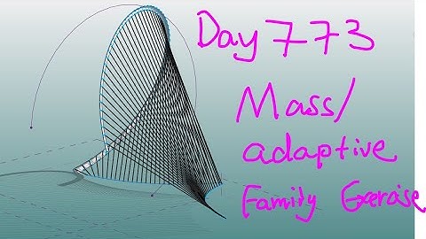 Revit Exercise (Day 773) - Mass and Adaptive Family Exercise
