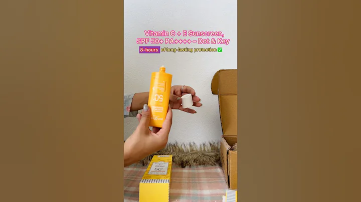 DOT & KEY Vitamin C + E Super Bright Sunscreen Review✨| Unboxing ASMR  #sunscreen #asmr #unboxing