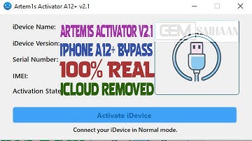 Artem1s Activator Tool v2.1 | iPhone A12+ icloud Bypass | 100% REAL No Fack