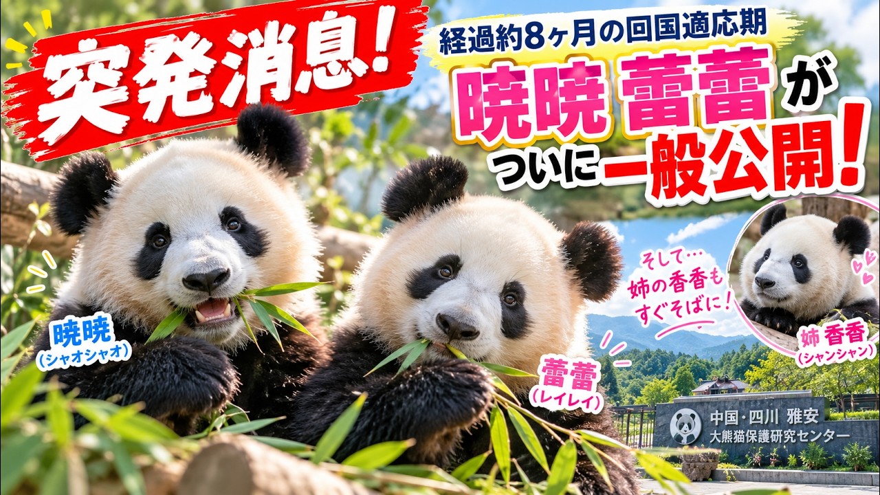 Breaking News] Xiao Xiao & Lei Lei finally make their public debut