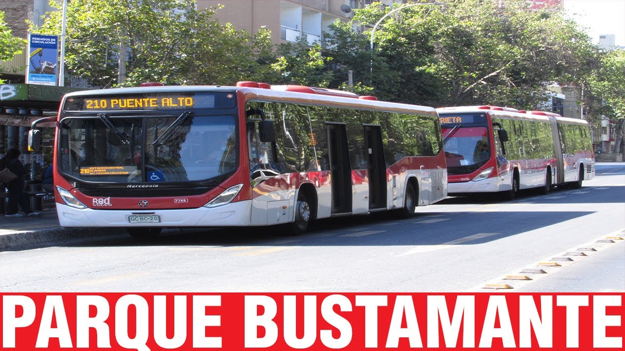 Movimiento de Buses en Parque Bustamante