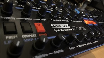 Oberheim Matrix-1000 - My first patch using the Stereoping Synth Programmer | Recording #1